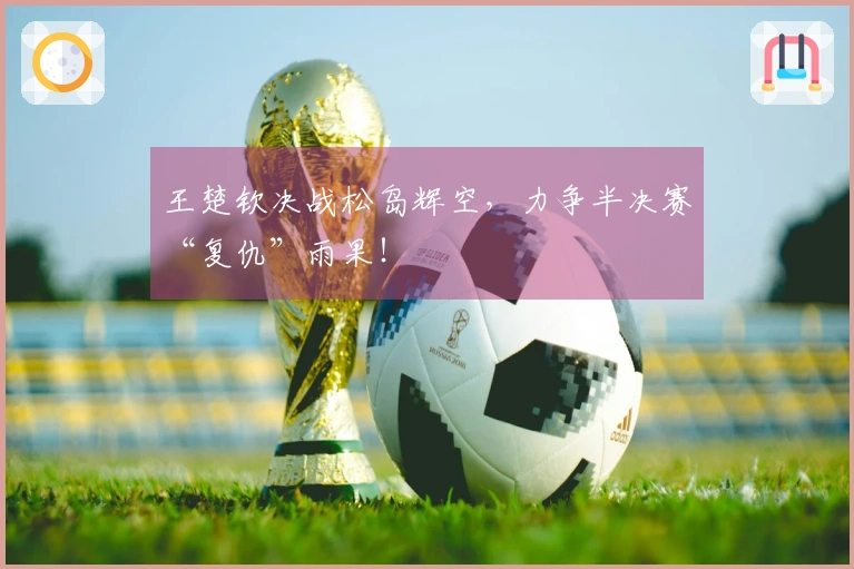 王楚钦决战松岛辉空，力争半决赛“复仇”雨果！